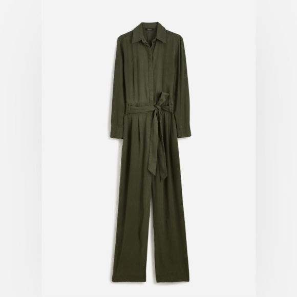 Madewell Relaxed Tie Front Wide Leg Jumpsuit - Picture 5 of 8